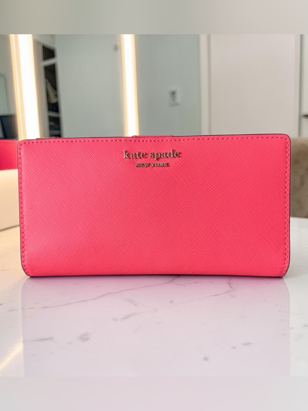 Kate Spade Cameron Street Stacy Wallet Coral Pink